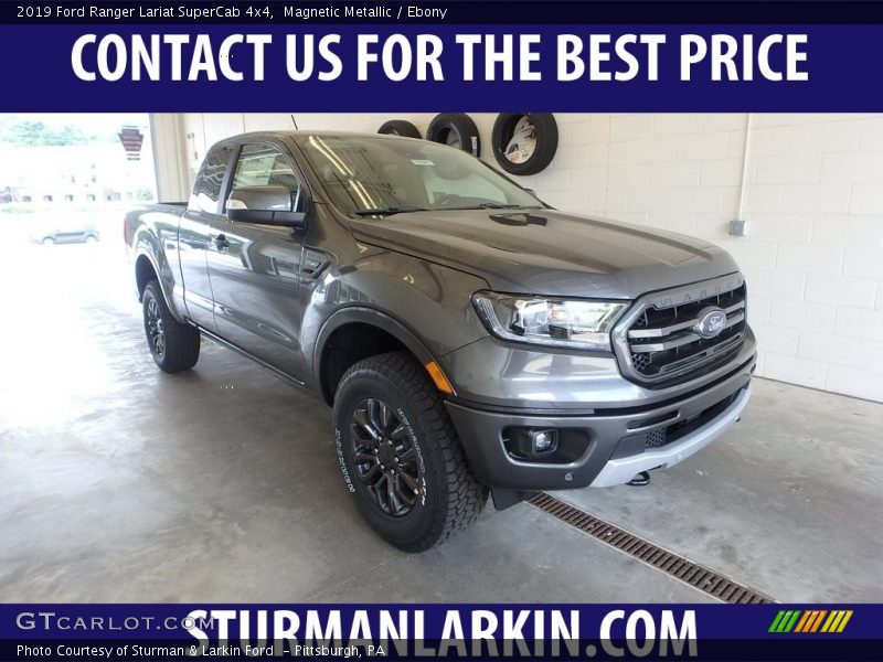 Magnetic Metallic / Ebony 2019 Ford Ranger Lariat SuperCab 4x4