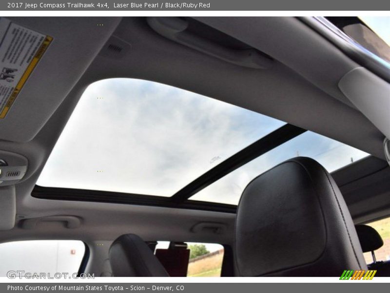 Laser Blue Pearl / Black/Ruby Red 2017 Jeep Compass Trailhawk 4x4