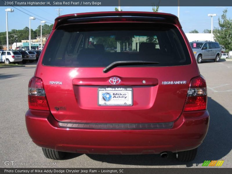 Salsa Red Pearl / Ivory Beige 2006 Toyota Highlander I4