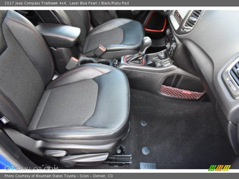 Laser Blue Pearl / Black/Ruby Red 2017 Jeep Compass Trailhawk 4x4