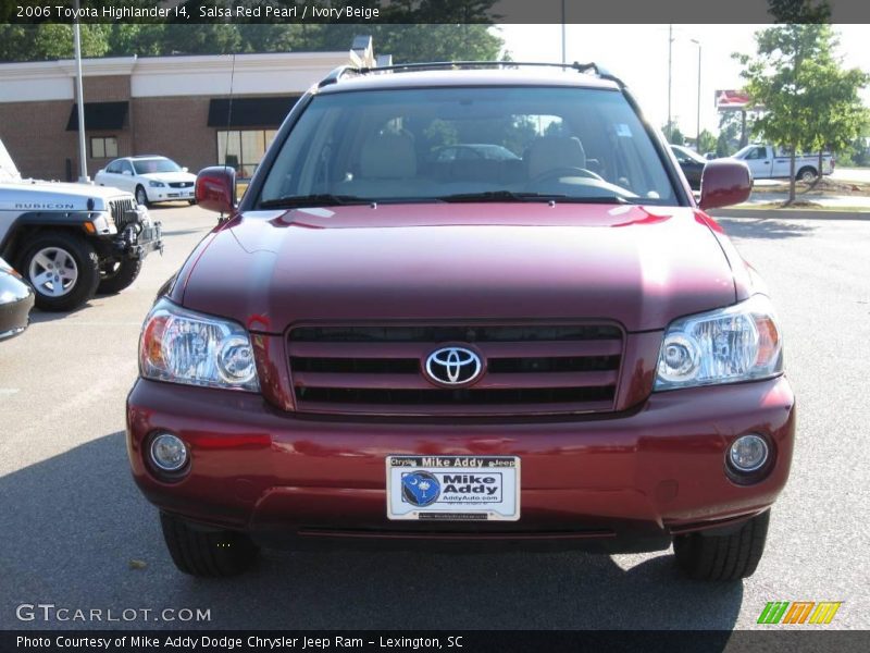 Salsa Red Pearl / Ivory Beige 2006 Toyota Highlander I4