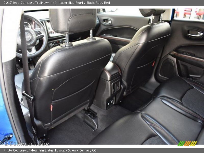 Laser Blue Pearl / Black/Ruby Red 2017 Jeep Compass Trailhawk 4x4