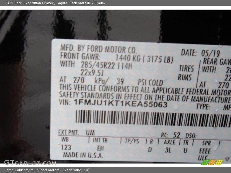 Agate Black Metallic / Ebony 2019 Ford Expedition Limited