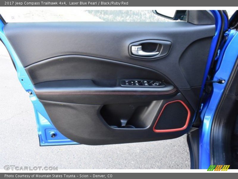 Laser Blue Pearl / Black/Ruby Red 2017 Jeep Compass Trailhawk 4x4