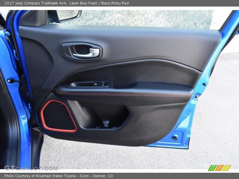 Laser Blue Pearl / Black/Ruby Red 2017 Jeep Compass Trailhawk 4x4