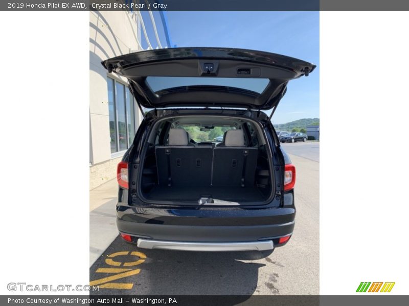 Crystal Black Pearl / Gray 2019 Honda Pilot EX AWD