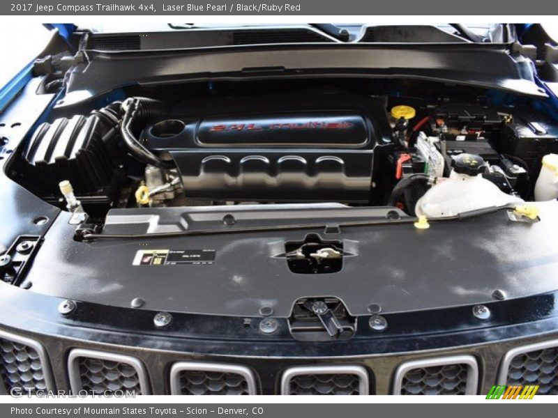 Laser Blue Pearl / Black/Ruby Red 2017 Jeep Compass Trailhawk 4x4