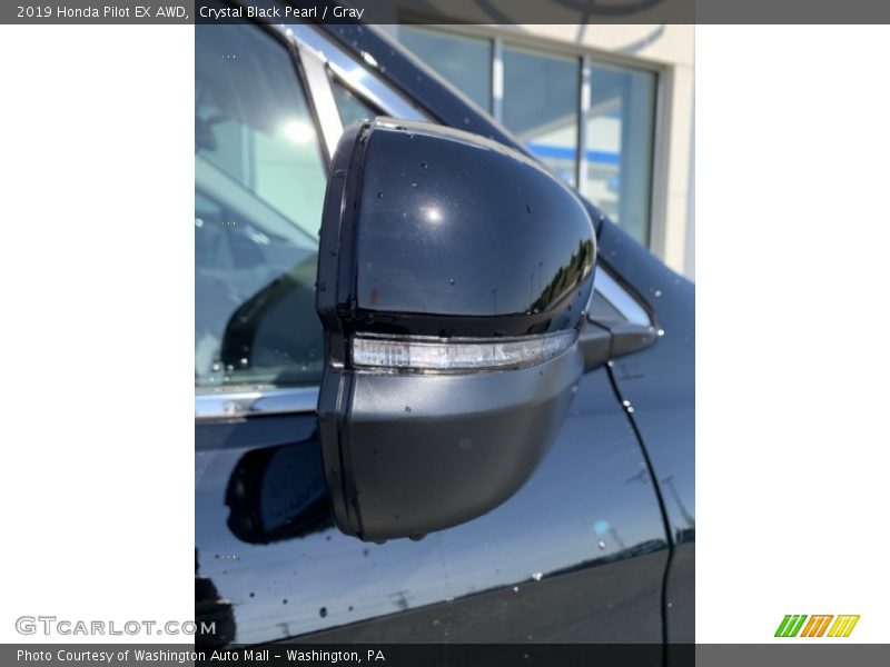 Crystal Black Pearl / Gray 2019 Honda Pilot EX AWD