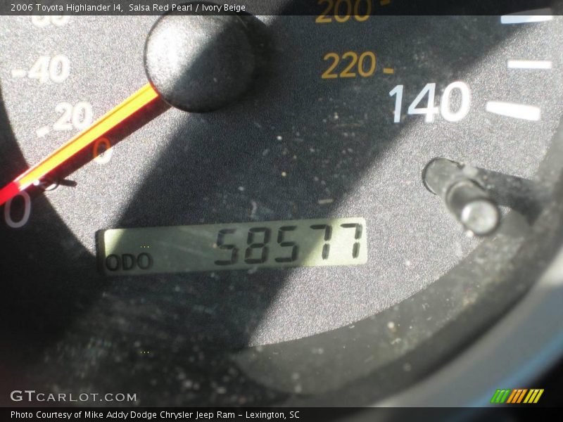 Salsa Red Pearl / Ivory Beige 2006 Toyota Highlander I4