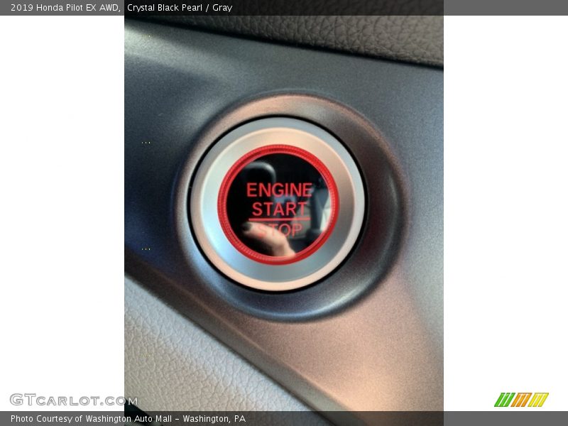 Crystal Black Pearl / Gray 2019 Honda Pilot EX AWD