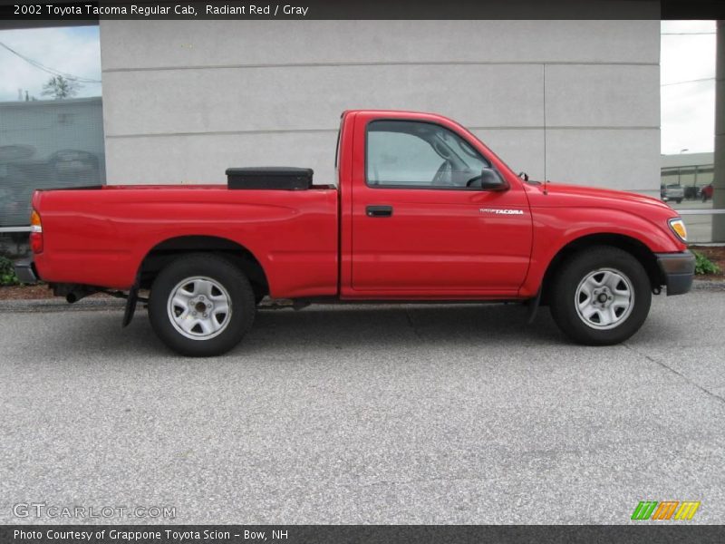 Radiant Red / Gray 2002 Toyota Tacoma Regular Cab