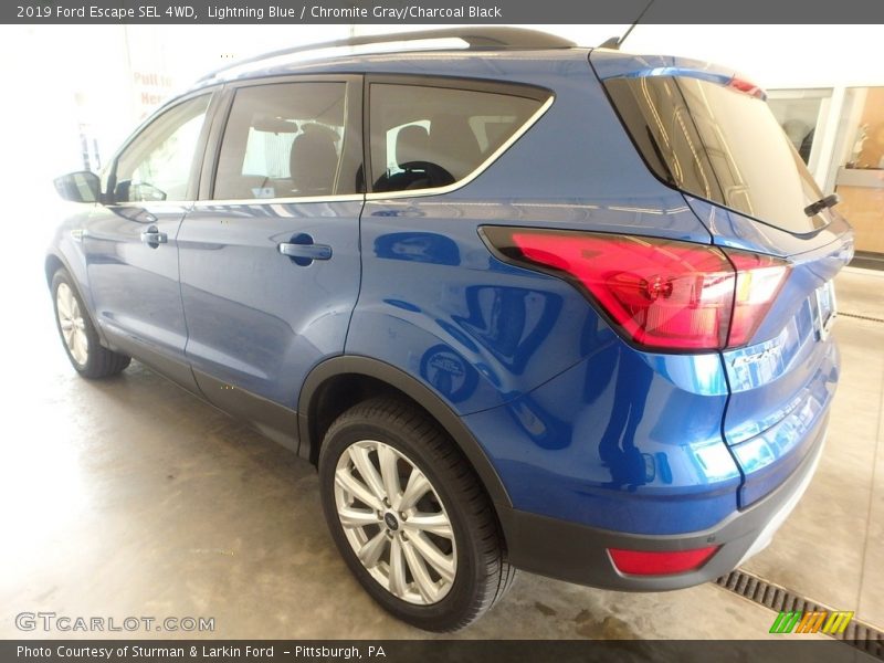 Lightning Blue / Chromite Gray/Charcoal Black 2019 Ford Escape SEL 4WD