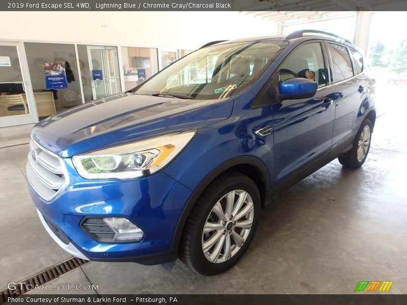 Lightning Blue / Chromite Gray/Charcoal Black 2019 Ford Escape SEL 4WD