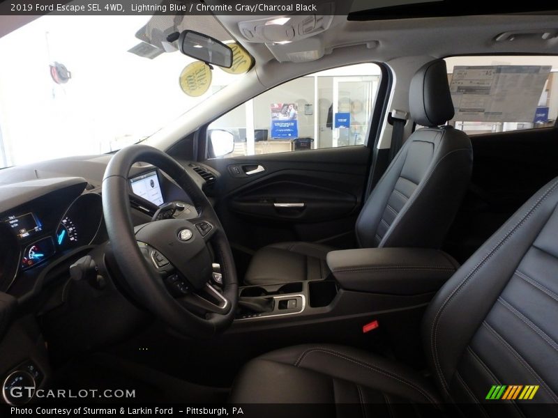 Lightning Blue / Chromite Gray/Charcoal Black 2019 Ford Escape SEL 4WD