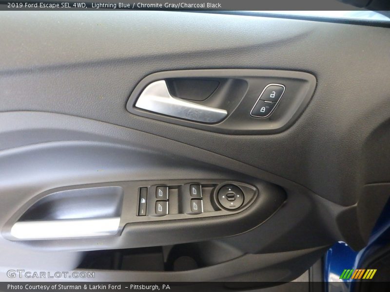 Lightning Blue / Chromite Gray/Charcoal Black 2019 Ford Escape SEL 4WD