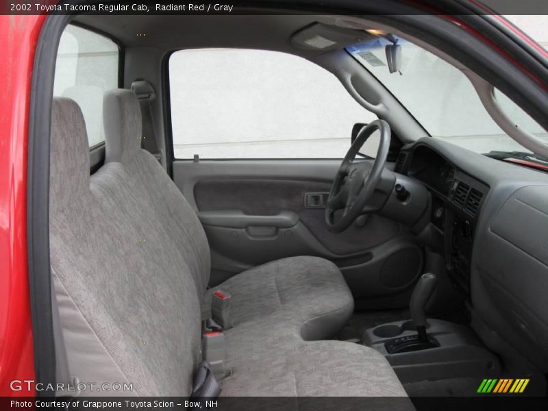 Radiant Red / Gray 2002 Toyota Tacoma Regular Cab