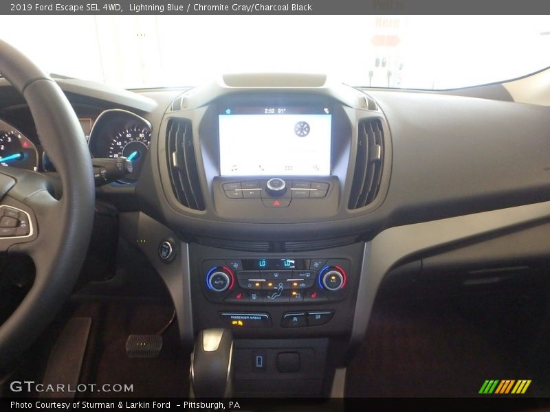 Lightning Blue / Chromite Gray/Charcoal Black 2019 Ford Escape SEL 4WD