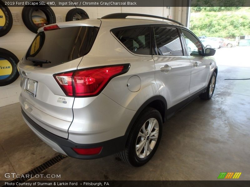 Ingot Silver / Chromite Gray/Charcoal Black 2019 Ford Escape SEL 4WD