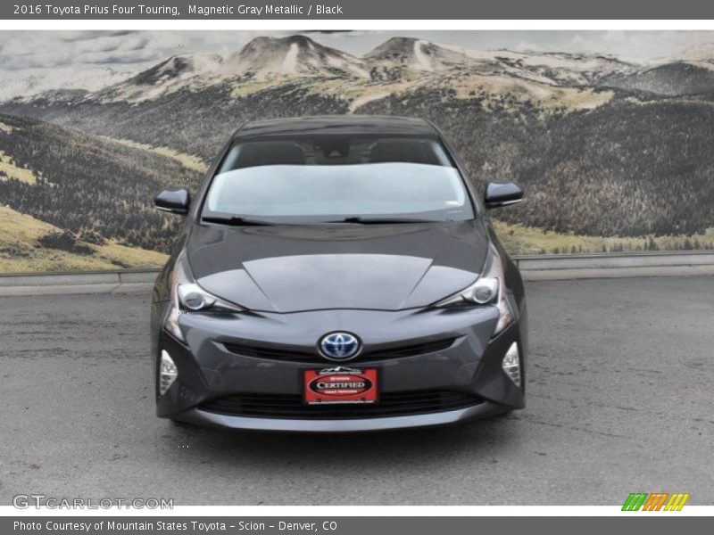 Magnetic Gray Metallic / Black 2016 Toyota Prius Four Touring