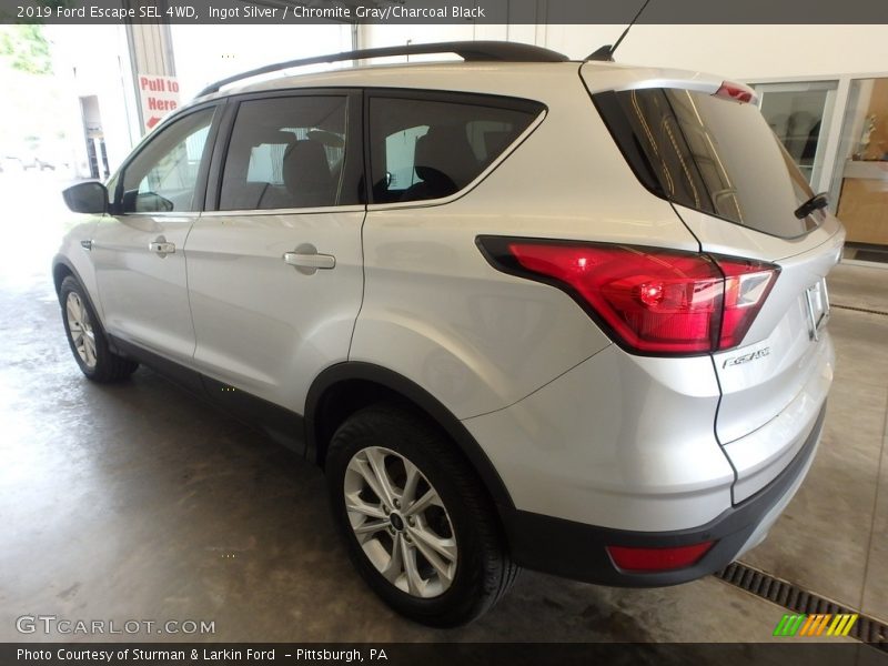 Ingot Silver / Chromite Gray/Charcoal Black 2019 Ford Escape SEL 4WD