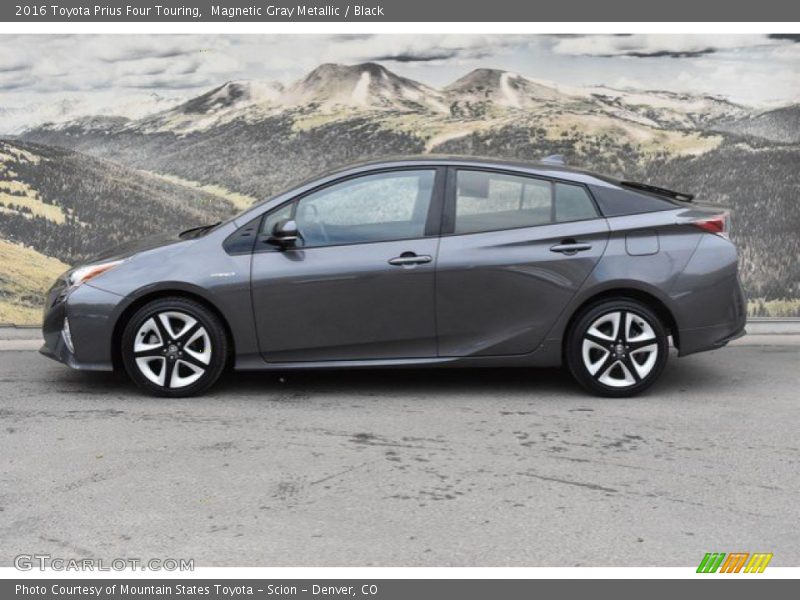 Magnetic Gray Metallic / Black 2016 Toyota Prius Four Touring