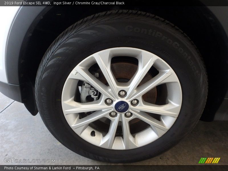 Ingot Silver / Chromite Gray/Charcoal Black 2019 Ford Escape SEL 4WD