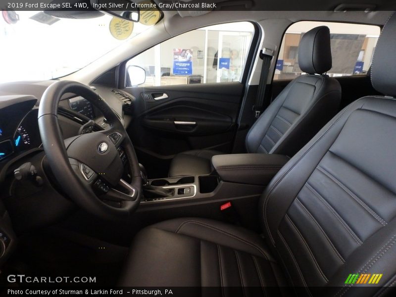 Ingot Silver / Chromite Gray/Charcoal Black 2019 Ford Escape SEL 4WD
