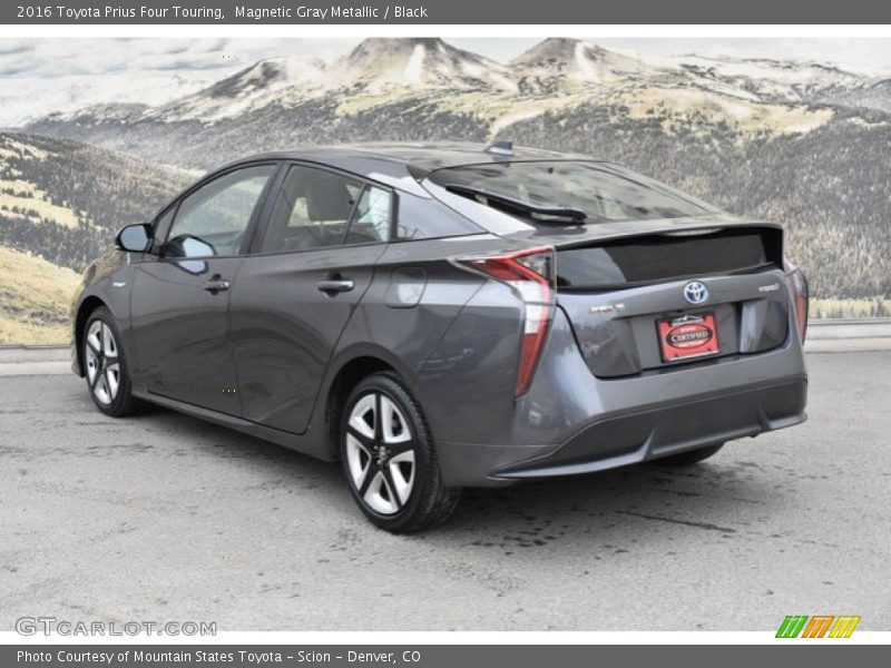Magnetic Gray Metallic / Black 2016 Toyota Prius Four Touring