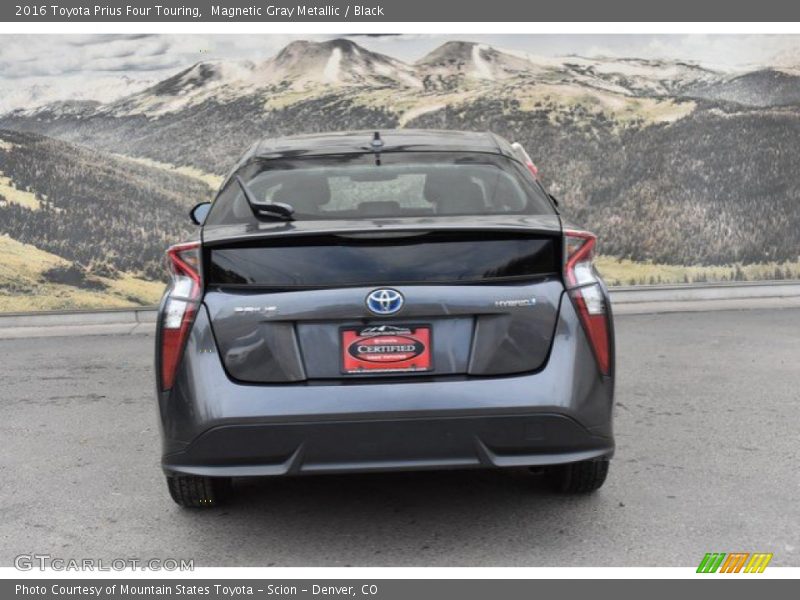 Magnetic Gray Metallic / Black 2016 Toyota Prius Four Touring