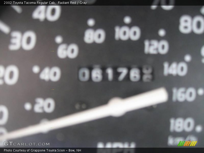 Radiant Red / Gray 2002 Toyota Tacoma Regular Cab