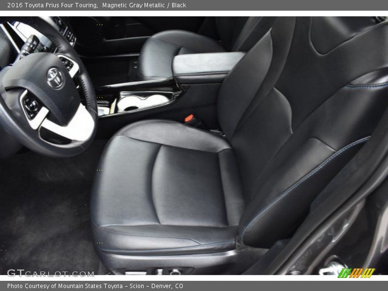Magnetic Gray Metallic / Black 2016 Toyota Prius Four Touring