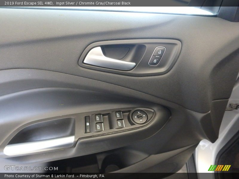 Ingot Silver / Chromite Gray/Charcoal Black 2019 Ford Escape SEL 4WD