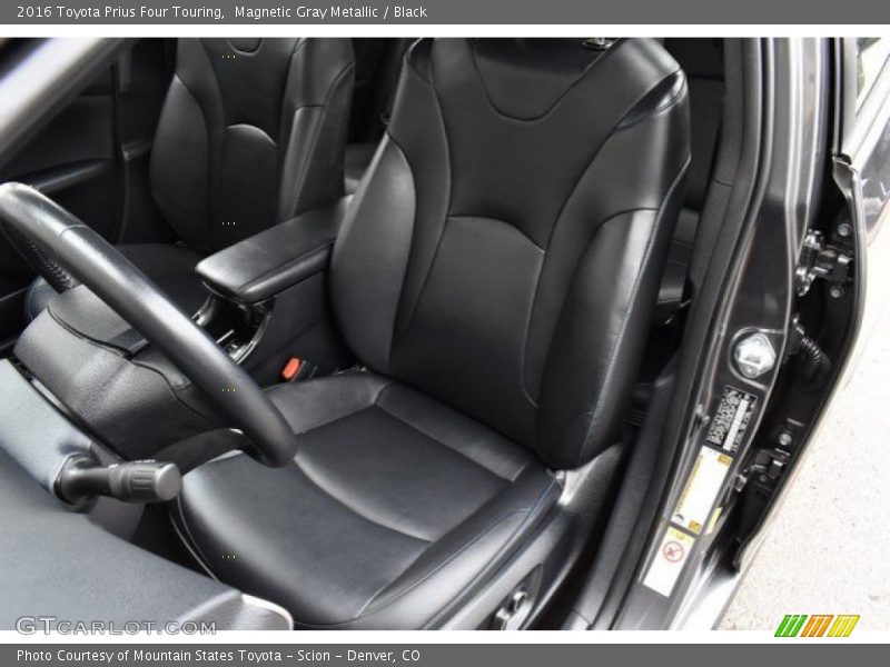 Magnetic Gray Metallic / Black 2016 Toyota Prius Four Touring