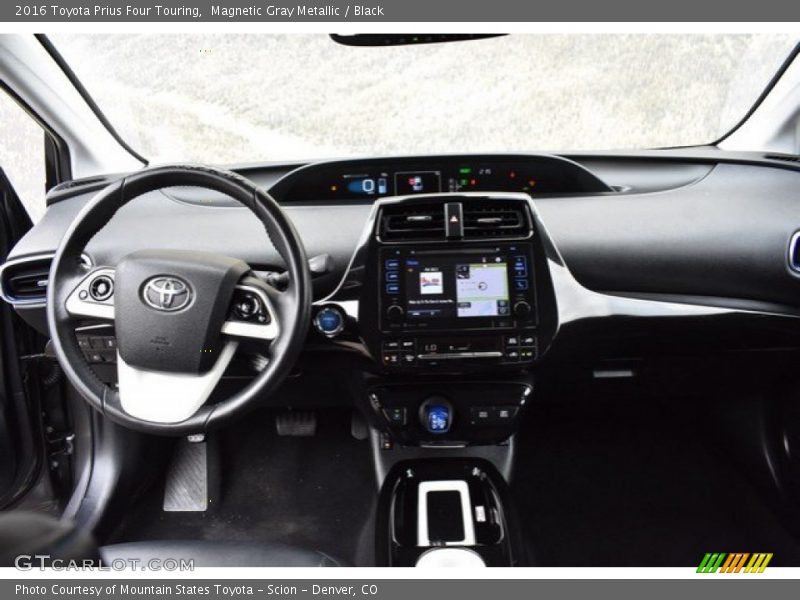 Magnetic Gray Metallic / Black 2016 Toyota Prius Four Touring