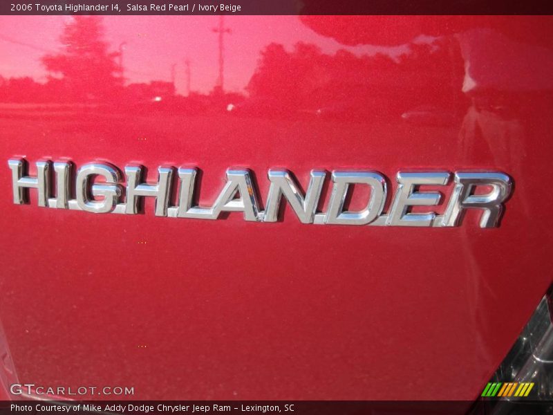 Salsa Red Pearl / Ivory Beige 2006 Toyota Highlander I4