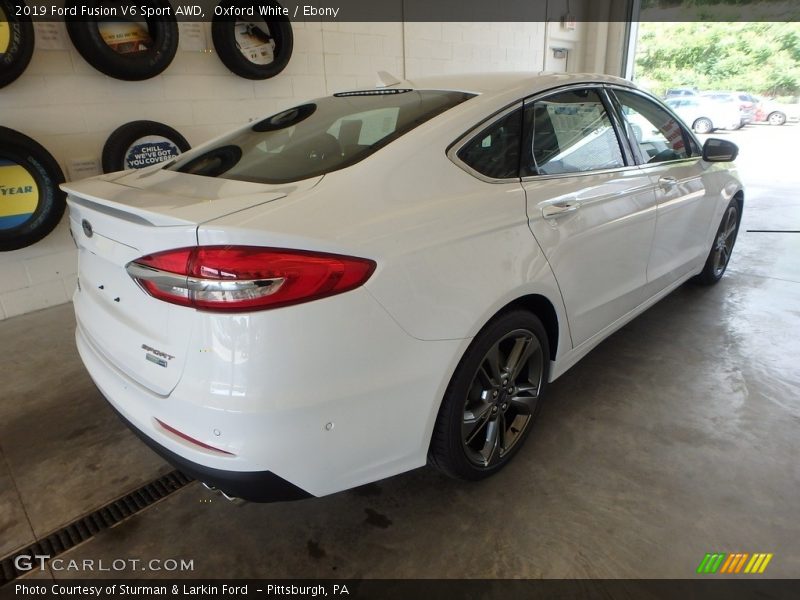 Oxford White / Ebony 2019 Ford Fusion V6 Sport AWD