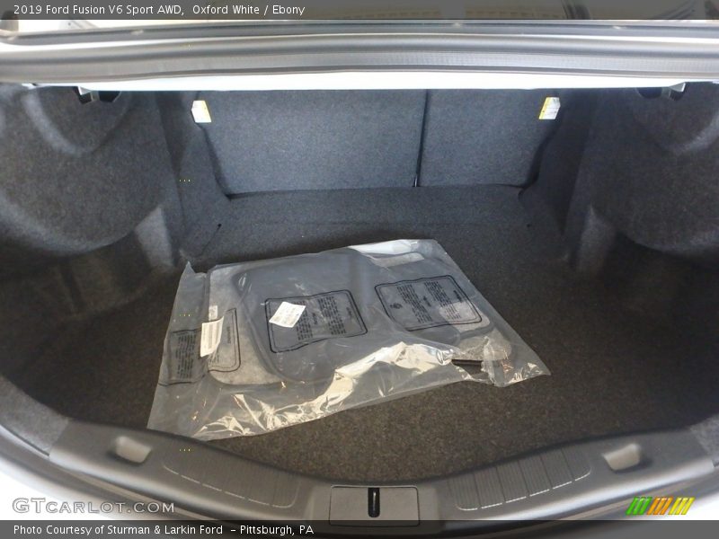 Oxford White / Ebony 2019 Ford Fusion V6 Sport AWD