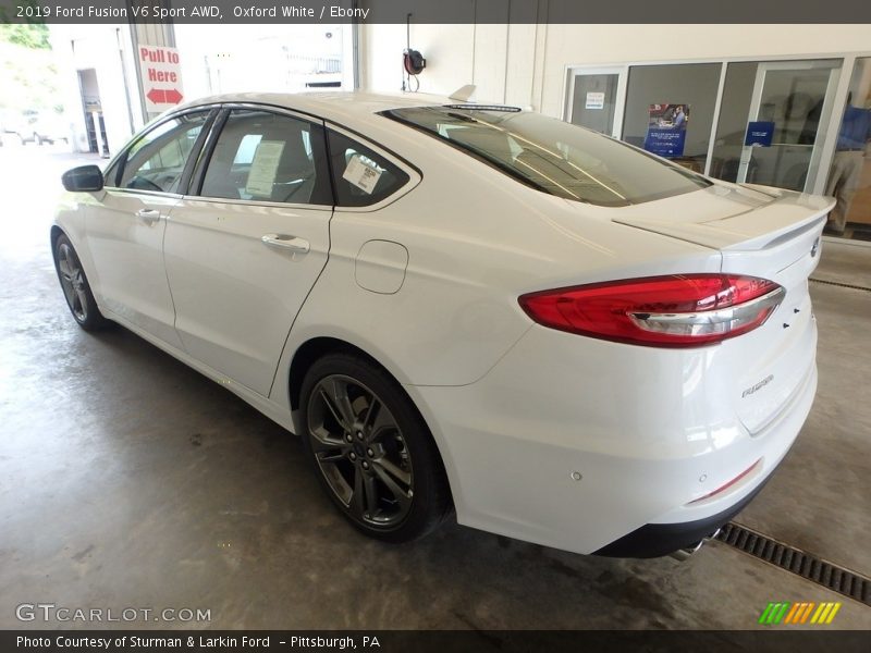 Oxford White / Ebony 2019 Ford Fusion V6 Sport AWD