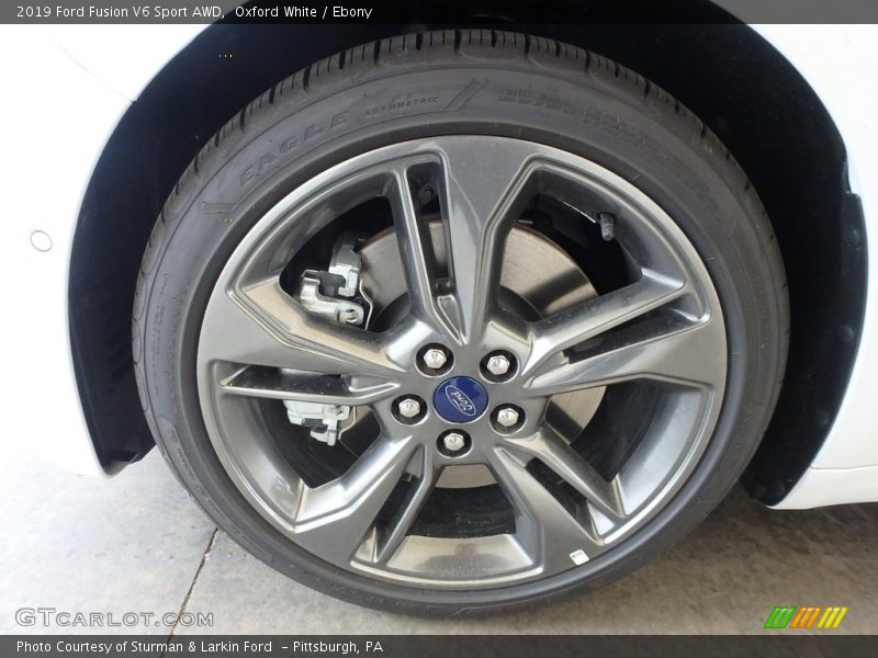 Oxford White / Ebony 2019 Ford Fusion V6 Sport AWD