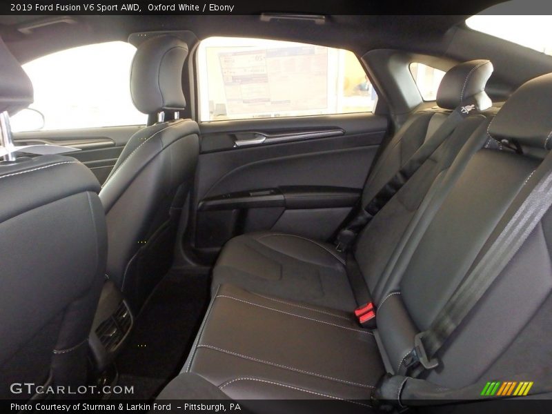 Oxford White / Ebony 2019 Ford Fusion V6 Sport AWD