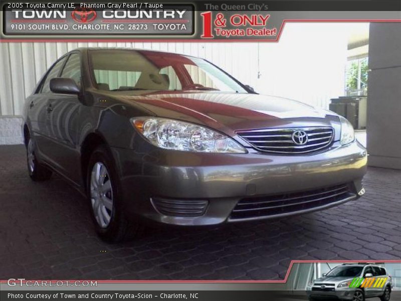 Phantom Gray Pearl / Taupe 2005 Toyota Camry LE