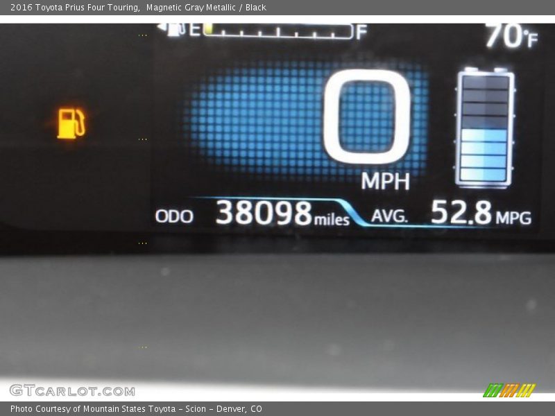 Magnetic Gray Metallic / Black 2016 Toyota Prius Four Touring