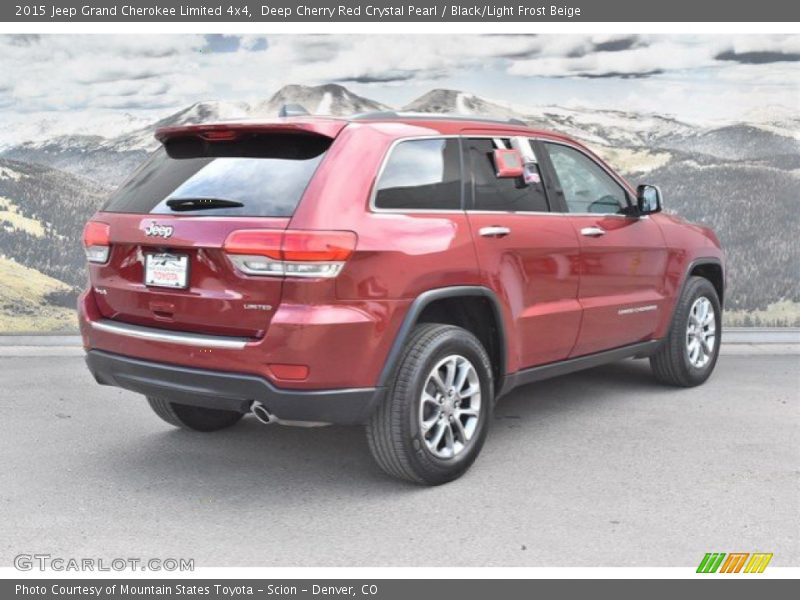 Deep Cherry Red Crystal Pearl / Black/Light Frost Beige 2015 Jeep Grand Cherokee Limited 4x4