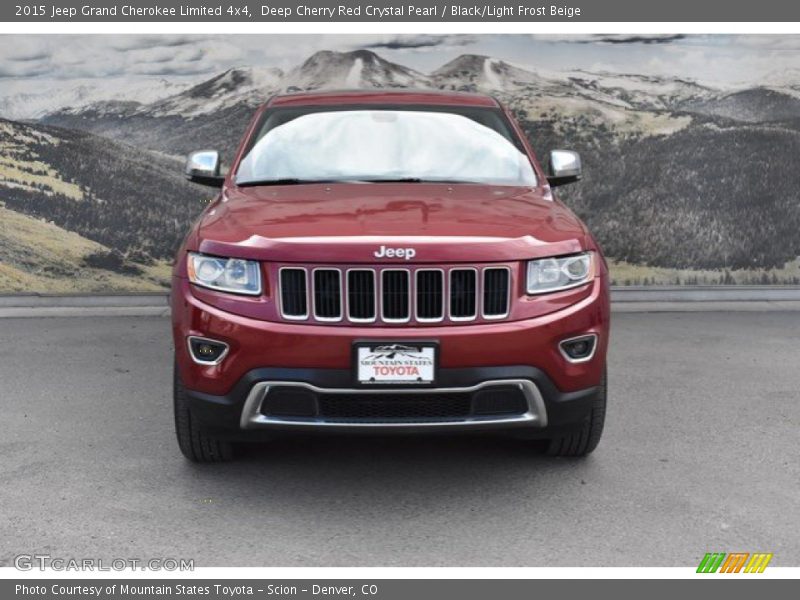 Deep Cherry Red Crystal Pearl / Black/Light Frost Beige 2015 Jeep Grand Cherokee Limited 4x4