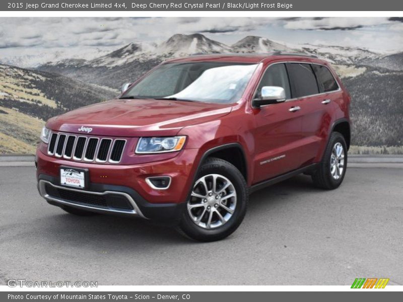 Deep Cherry Red Crystal Pearl / Black/Light Frost Beige 2015 Jeep Grand Cherokee Limited 4x4