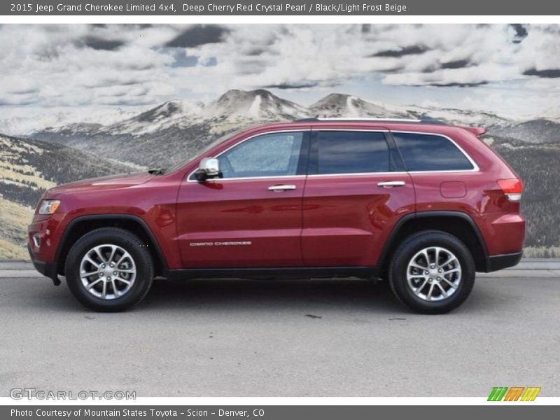 Deep Cherry Red Crystal Pearl / Black/Light Frost Beige 2015 Jeep Grand Cherokee Limited 4x4