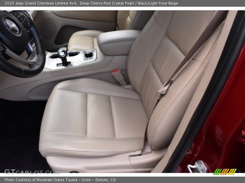 Deep Cherry Red Crystal Pearl / Black/Light Frost Beige 2015 Jeep Grand Cherokee Limited 4x4