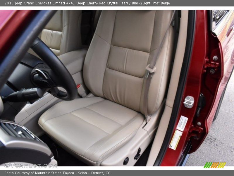 Deep Cherry Red Crystal Pearl / Black/Light Frost Beige 2015 Jeep Grand Cherokee Limited 4x4