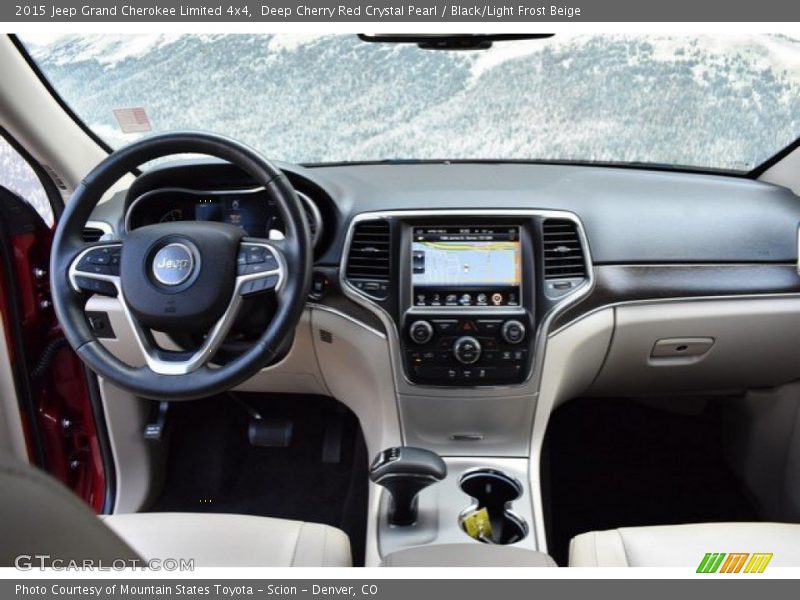 Deep Cherry Red Crystal Pearl / Black/Light Frost Beige 2015 Jeep Grand Cherokee Limited 4x4