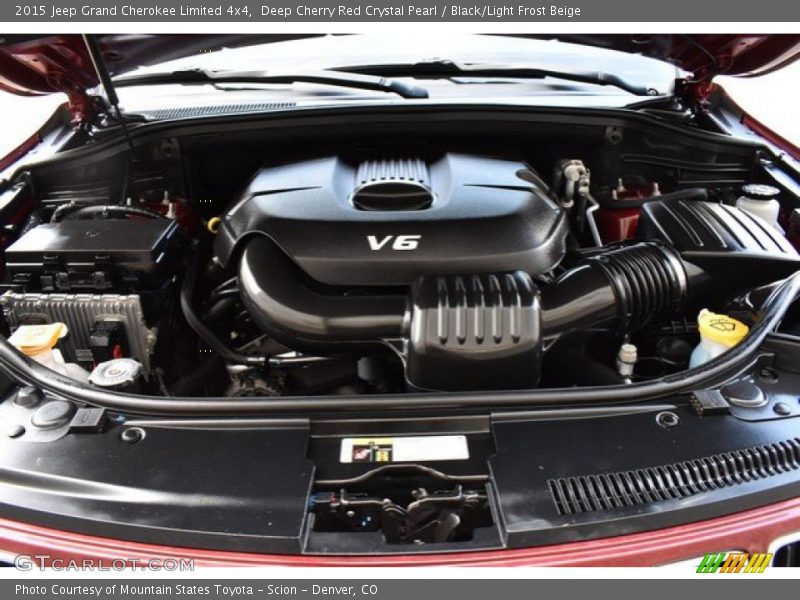 Deep Cherry Red Crystal Pearl / Black/Light Frost Beige 2015 Jeep Grand Cherokee Limited 4x4